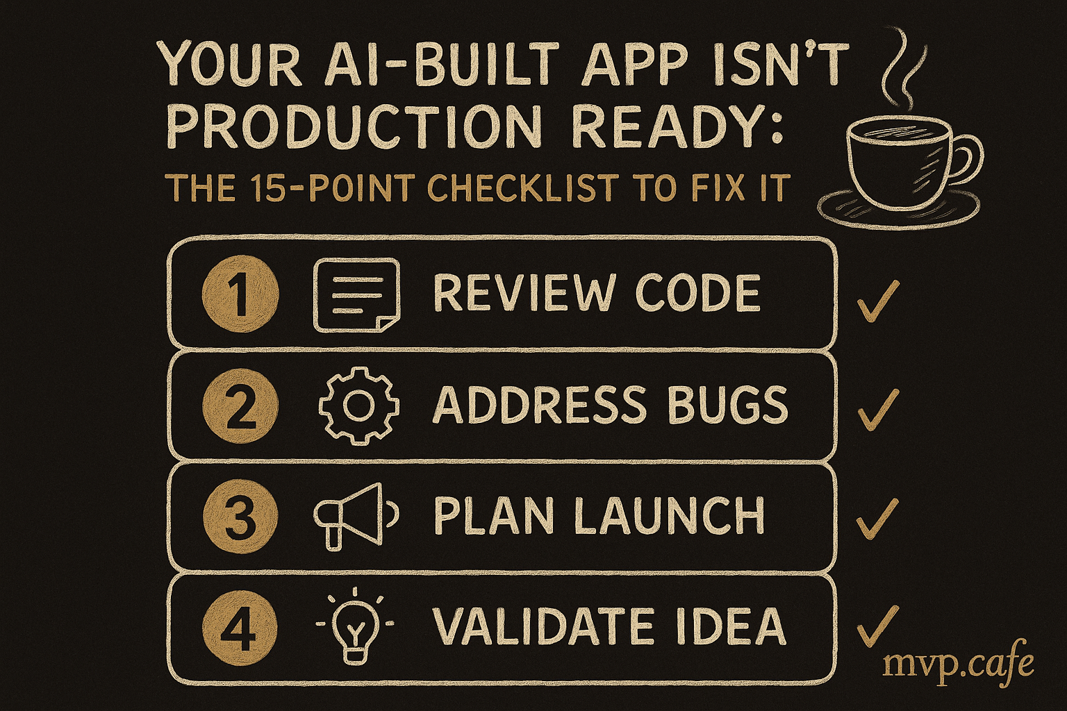 Action checklist