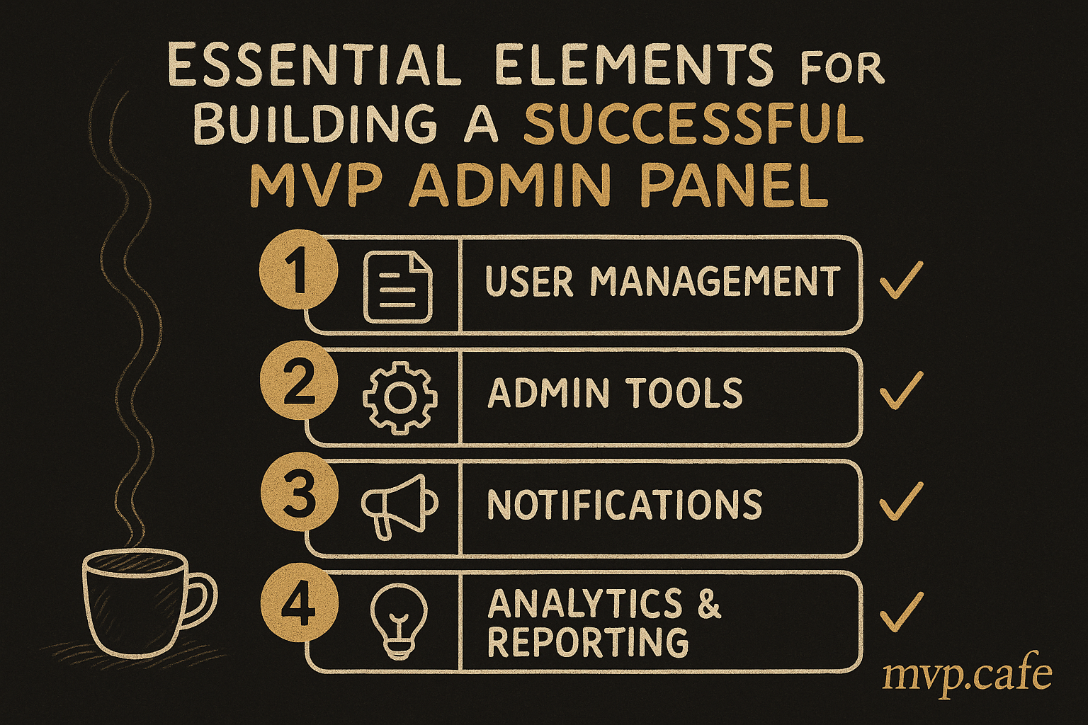 Action checklist