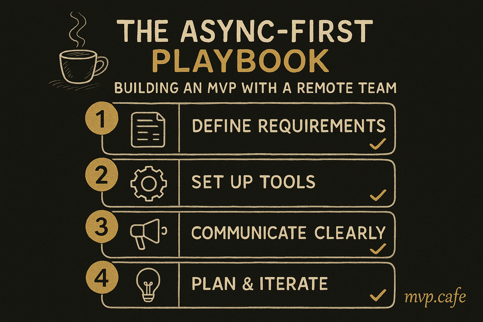 Action checklist