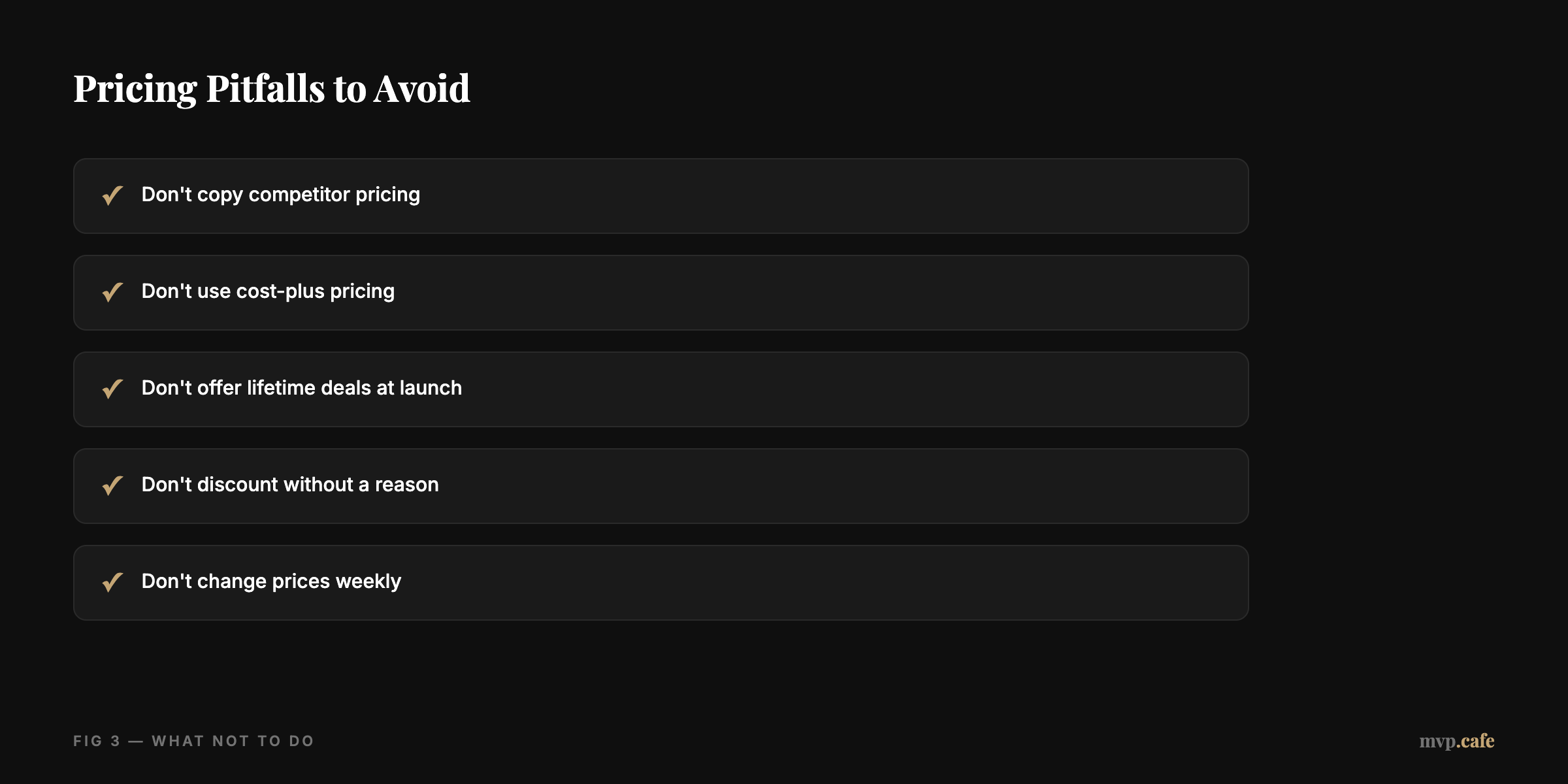 Pricing Pitfalls to Avoid