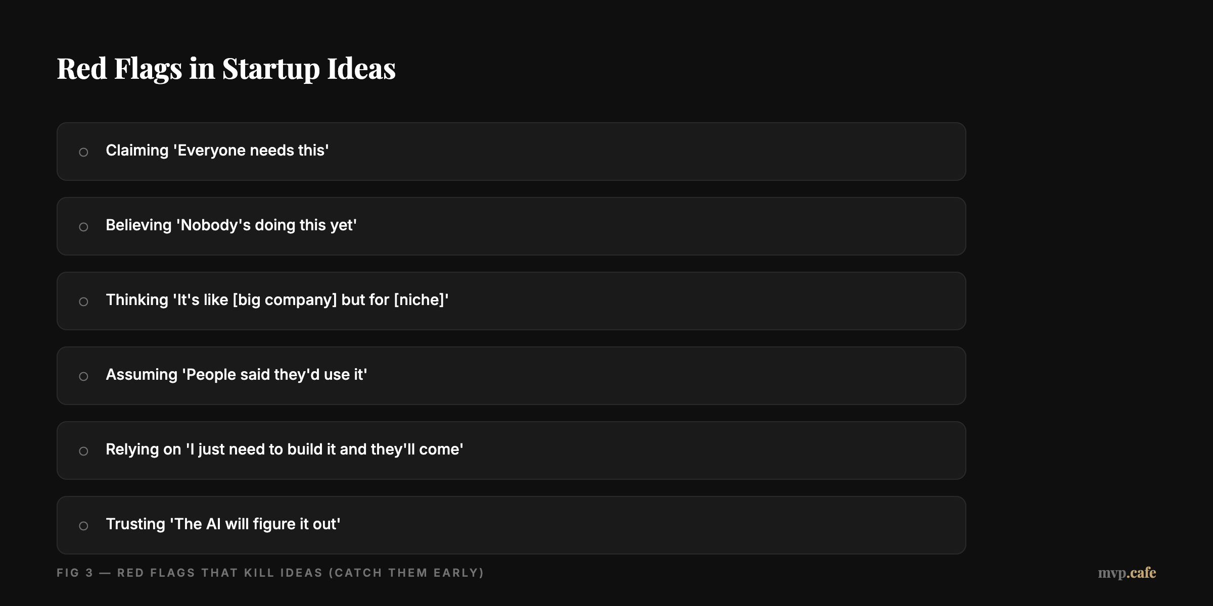 Red Flags in Startup Ideas