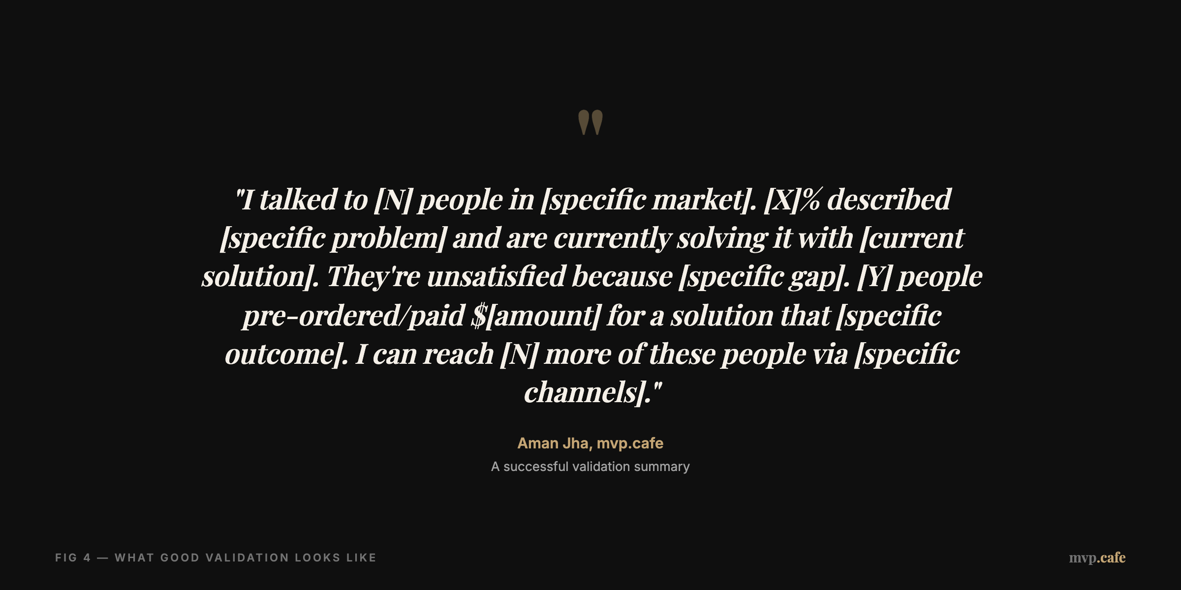 Quote on Good Validation