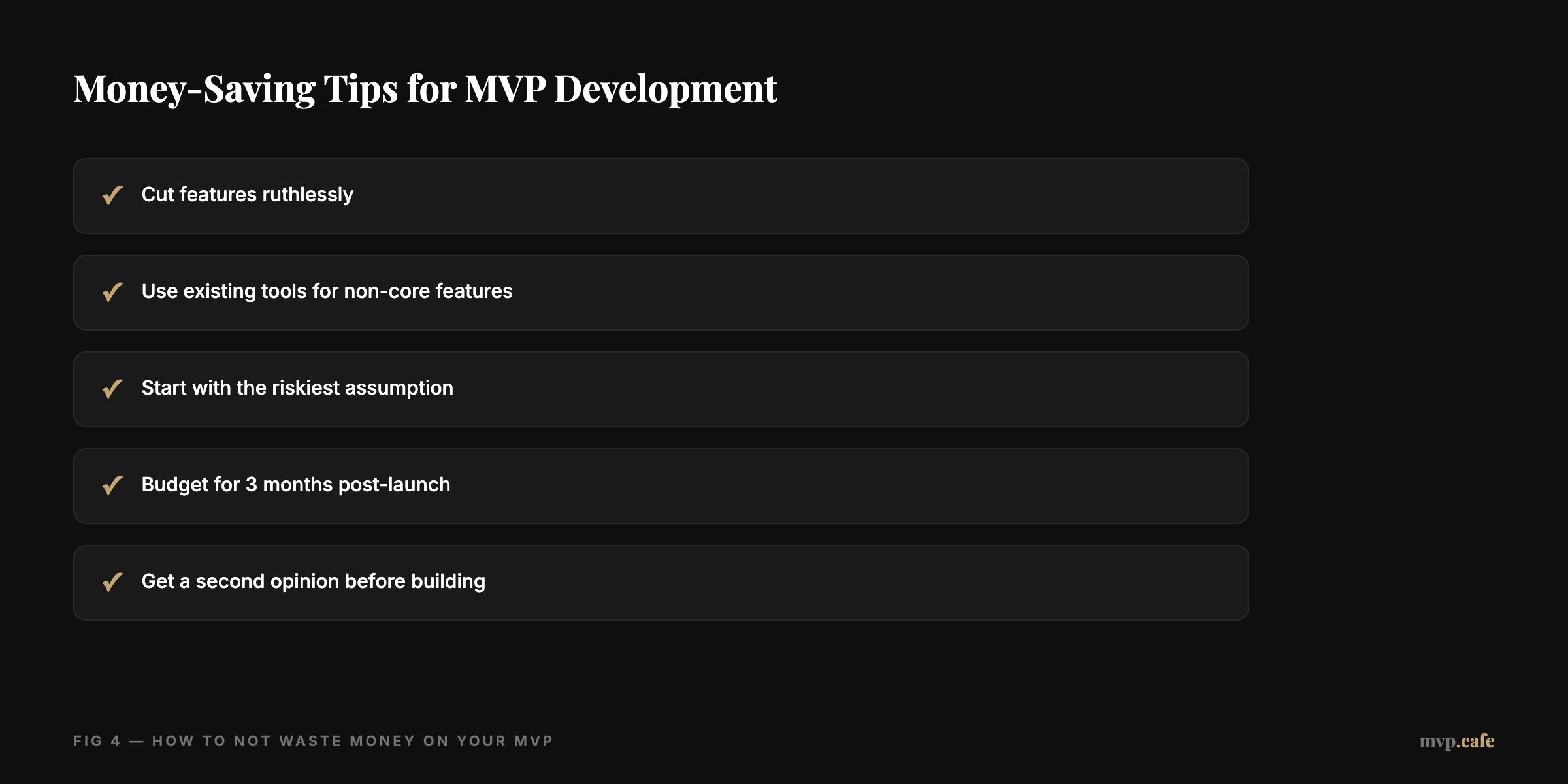 Money-Saving Tips for MVP Development