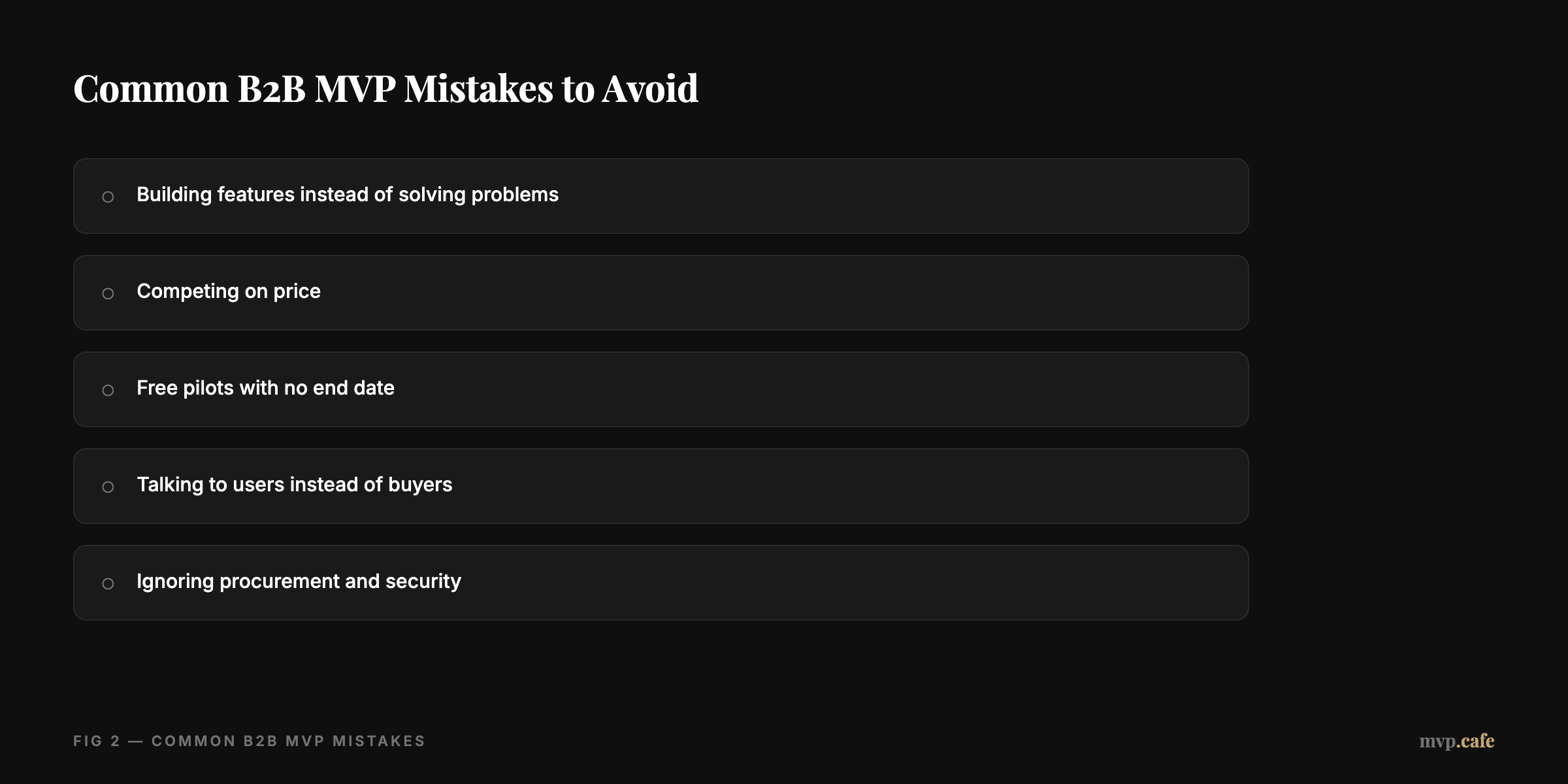 Common B2B MVP Mistakes to Avoid