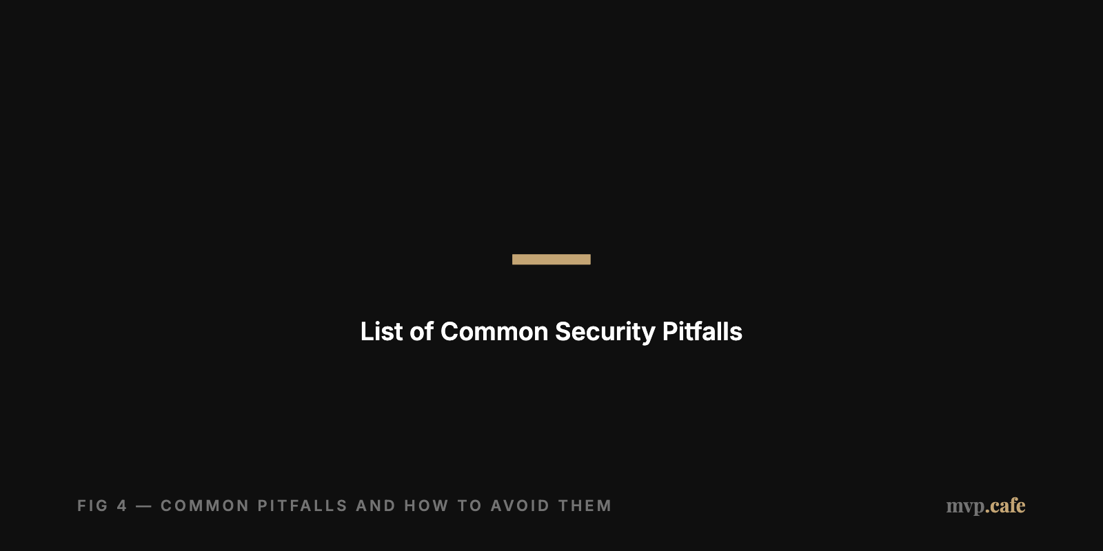 checklist — Steps to develop an MVP security strategy